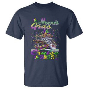 Funny Mardi Gras Cruise 2025 T Shirt Trip New Orleans Family Matching TS11 Navy Print Your Wear