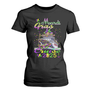Funny Mardi Gras Cruise 2025 T Shirt For Women Trip New Orleans Family Matching TS11 Black Print Your Wear