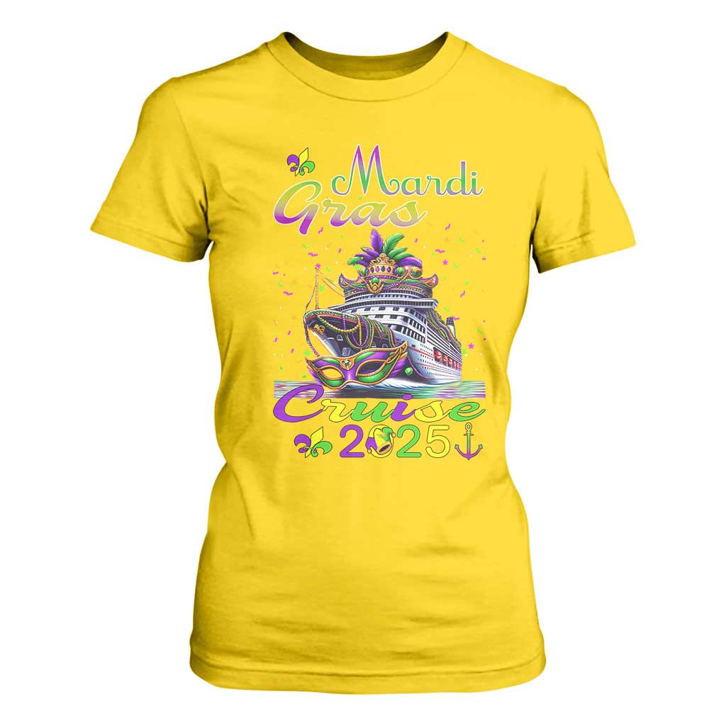 Funny Mardi Gras Cruise 2025 T Shirt For Women Trip New Orleans Family Matching TS11 Daisy Print Your Wear