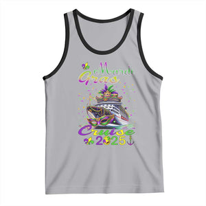 Funny Mardi Gras Cruise 2025 Tank Top Trip New Orleans Family Matching TS11 Athletic Heather Black Print Your Wear