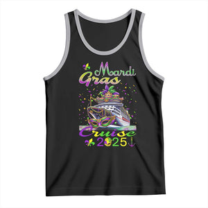 Funny Mardi Gras Cruise 2025 Tank Top Trip New Orleans Family Matching TS11 Black Athletic Heather Print Your Wear