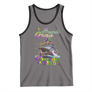 Funny Mardi Gras Cruise 2025 Tank Top Trip New Orleans Family Matching TS11 Deep Heather Black Print Your Wear
