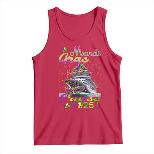 Funny Mardi Gras Cruise 2025 Tank Top Trip New Orleans Family Matching TS11 Red Print Your Wear
