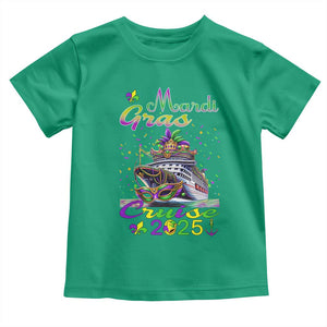 Funny Mardi Gras Cruise 2025 Toddler T Shirt Trip New Orleans Family Matching TS11 Irish Green Print Your Wear