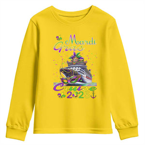 Funny Mardi Gras Cruise 2025 Youth Sweatshirt Trip New Orleans Family Matching TS11 Daisy Print Your Wear