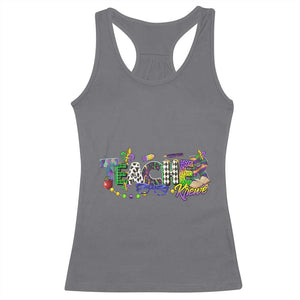 Funny Mardi Gras Teacher Krewe Racerback Tank Top Parade Carnival School Beads TS11 Charcoal Print Your Wear