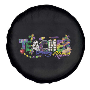 Funny Mardi Gras Teacher Krewe Spare Tire Cover Parade Carnival School Beads TS11 Print Your Wear