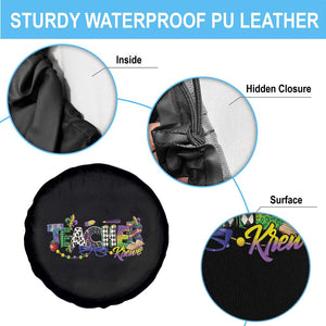 Funny Mardi Gras Teacher Krewe Spare Tire Cover Parade Carnival School Beads TS11 Print Your Wear