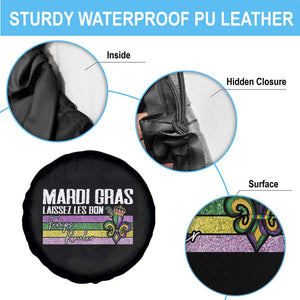 Funny Mardi Gras Laissez Les Bon Temps Rouler Spare Tire Cover Fleur De Lis Glitter Print TS11 Print Your Wear