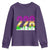Funny Mardi Gras In Biloxi Mississippi Youth Sweatshirt 228 Skyline Area Code TS11 Purple Print Your Wear