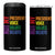 Not My President Not My Voice Not My Values Not My Beliefs 4 in 1 Can Cooler Tumbler Vintage Rainbow Text TS11 One Size: 16 oz Black Print Your Wear
