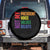 Not My President Not My Voice Not My Values Not My Beliefs Spare Tire Cover Vintage Rainbow Text TS11 No hole Black Print Your Wear