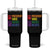 Not My President Not My Voice Not My Values Not My Beliefs Tumbler With Handle Vintage Rainbow Text TS11 One Size: 40 oz Black Print Your Wear