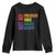 Not My President Not My Voice Not My Values Not My Beliefs Youth Sweatshirt Vintage Rainbow Text TS11 Black Print Your Wear