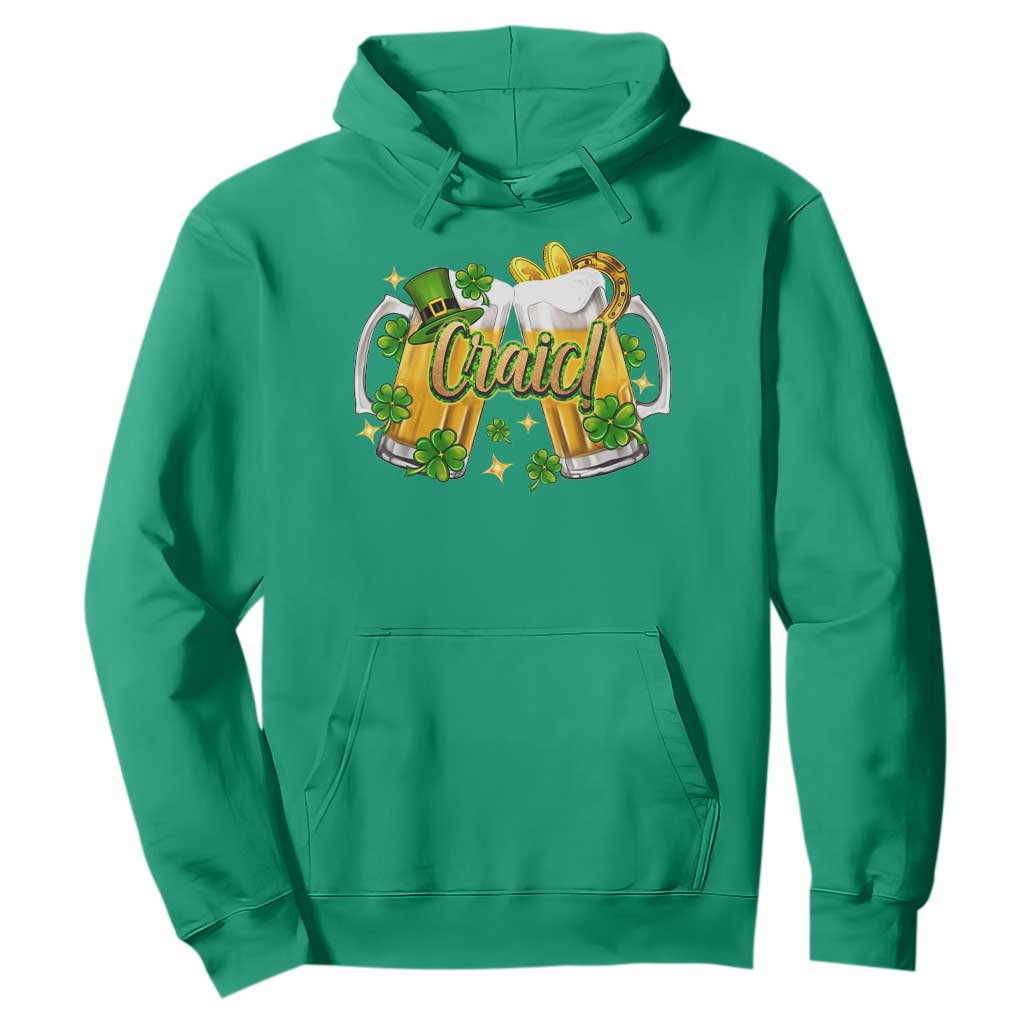 Funny St Patrick's Day Irish Beer Drinking Craic Hoodie TS11 Irish Green Print Your Wear