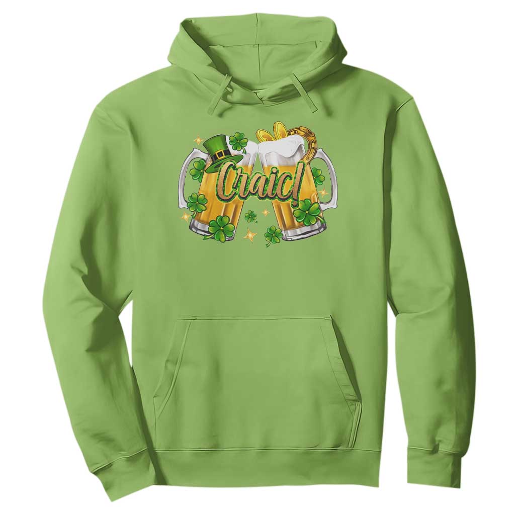 Funny St Patrick's Day Irish Beer Drinking Craic Hoodie TS11 Lime Print Your Wear