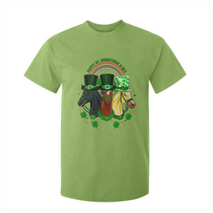 Funny St Patrick's Day Horse T Shirt For Kid Happy St Horsetrick's Day Shamrock TS11 Lime Print Your Wear