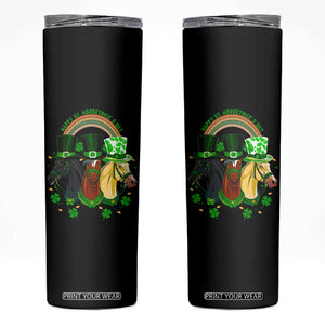 Funny St Patrick's Day Horse Skinny Tumbler Happy St Horsetrick's Day Shamrock TS11 Black Print Your Wear