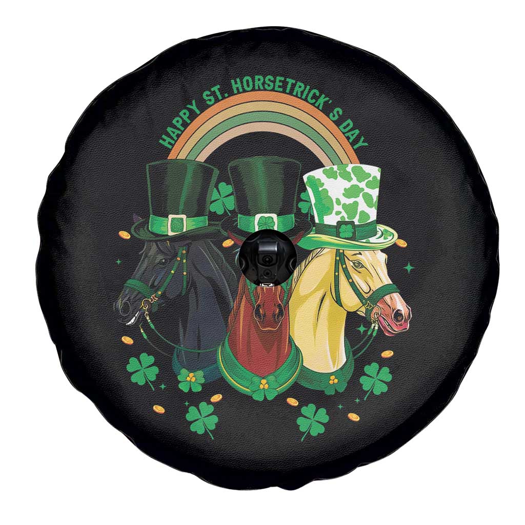 Funny St Patrick's Day Horse Spare Tire Cover Happy St Horsetrick's Day Shamrock TS11 Print Your Wear