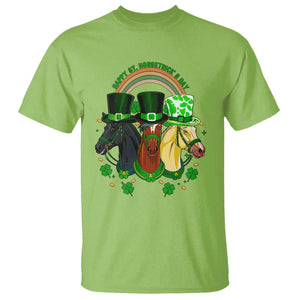 Funny St Patrick's Day Horse T Shirt Happy St Horsetrick's Day Shamrock TS11 Lime Print Your Wear