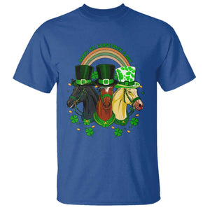 Funny St Patrick's Day Horse T Shirt Happy St Horsetrick's Day Shamrock TS11 Royal Blue Print Your Wear