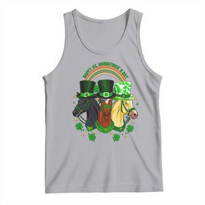 Funny St Patrick's Day Horse Tank Top Happy St Horsetrick's Day Shamrock TS11 Athletic Heather Print Your Wear