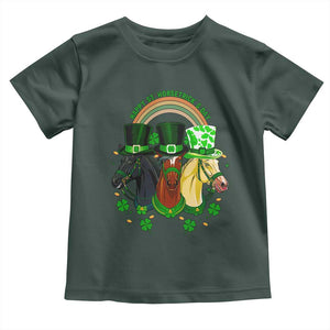 Funny St Patrick's Day Horse Toddler T Shirt Happy St Horsetrick's Day Shamrock TS11 Dark Forest Green Print Your Wear