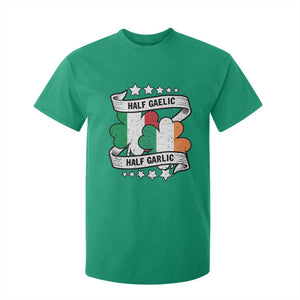 Funny Half Gaelic Half Garlic T Shirt For Kid Irish Italian St. Patrick's Day TS11 Irish Green Print Your Wear
