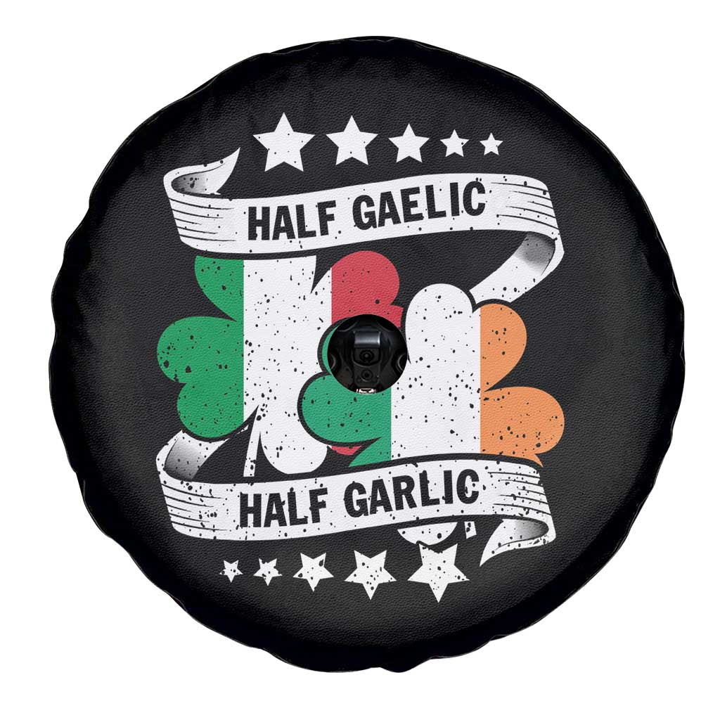 Funny Half Gaelic Half Garlic Spare Tire Cover Irish Italian St. Patrick's Day TS11 Print Your Wear