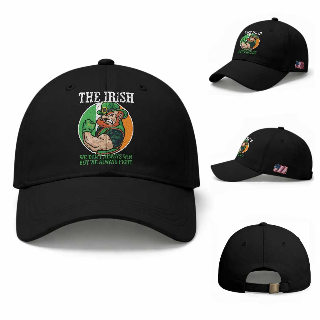 Funny The Irish We Don't Always Win But We Always Fight Baseball Cap TS11 Baseball Cap Universal Fit Black Print Your Wear