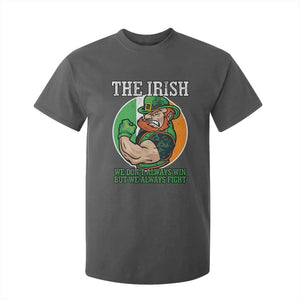 Funny The Irish We Don't Always Win But We Always Fight T Shirt For Kid TS11 Dark Heather Print Your Wear