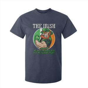 Funny The Irish We Don't Always Win But We Always Fight T Shirt For Kid TS11 Navy Print Your Wear