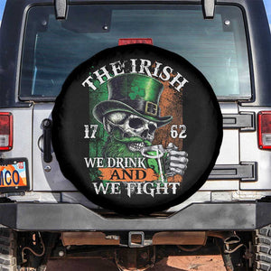 Irish Soldiers 1762 Spare Tire Cover The Irish We Drink And We Fight Shamrock Skull Beer TS11 No hole Black Print Your Wear