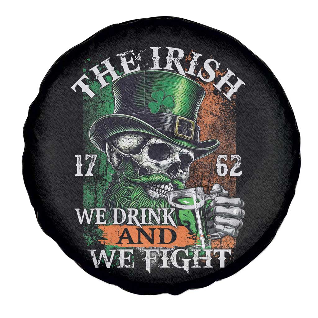 Irish Soldiers 1762 Spare Tire Cover The Irish We Drink And We Fight Shamrock Skull Beer TS11 Print Your Wear