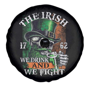 Irish Soldiers 1762 Spare Tire Cover The Irish We Drink And We Fight Shamrock Skull Beer TS11 Print Your Wear