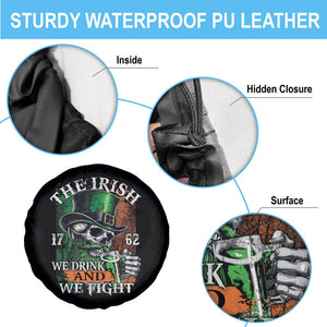 Irish Soldiers 1762 Spare Tire Cover The Irish We Drink And We Fight Shamrock Skull Beer TS11 Print Your Wear