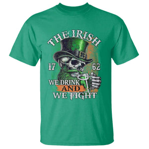 Irish Soldiers 1762 T Shirt The Irish We Drink And We Fight Shamrock Skull Beer TS11 Irish Green Print Your Wear