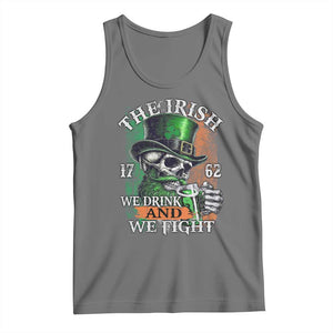 Irish Soldiers 1762 Tank Top The Irish We Drink And We Fight Shamrock Skull Beer TS11 Black Heather Print Your Wear
