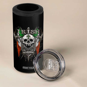 Funny Irish Warrior 4 in 1 Can Cooler Tumbler Vintage Skull Celtic Cross Ireland Flag TS11 Print Your Wear