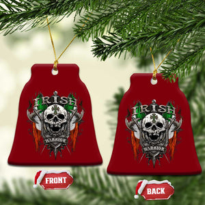 Funny Irish Warrior Ceramic Ornament Vintage Skull Celtic Cross Ireland Flag TS11 Print Your Wear
