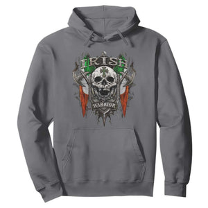 Funny Irish Warrior Hoodie Vintage Skull Celtic Cross Ireland Flag TS11 Charcoal Print Your Wear