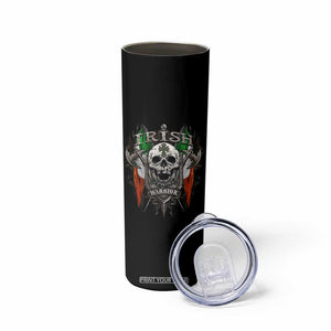 Funny Irish Warrior Skinny Tumbler Vintage Skull Celtic Cross Ireland Flag TS11 Print Your Wear