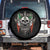 Funny Irish Warrior Spare Tire Cover Vintage Skull Celtic Cross Ireland Flag TS11 No hole Black Print Your Wear