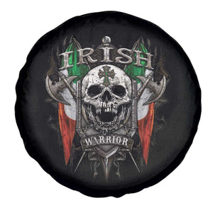 Funny Irish Warrior Spare Tire Cover Vintage Skull Celtic Cross Ireland Flag TS11 Print Your Wear