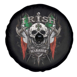 Funny Irish Warrior Spare Tire Cover Vintage Skull Celtic Cross Ireland Flag TS11 Print Your Wear