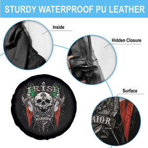 Funny Irish Warrior Spare Tire Cover Vintage Skull Celtic Cross Ireland Flag TS11 Print Your Wear