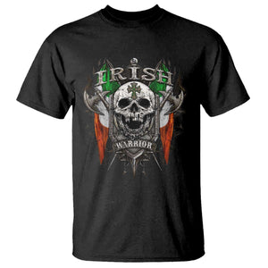 Funny Irish Warrior T Shirt Vintage Skull Celtic Cross Ireland Flag TS11 Black Print Your Wear