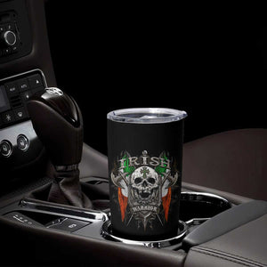 Funny Irish Warrior Tumbler Cup Vintage Skull Celtic Cross Ireland Flag TS11 Print Your Wear