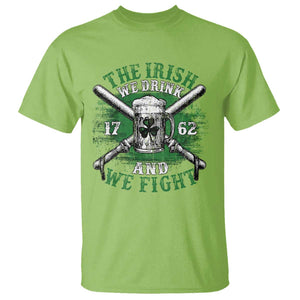Irish Soldiers 1762 T Shirt The Irish We Drink And We Fight Shamrock Beer Parade TS11 Lime Print Your Wear