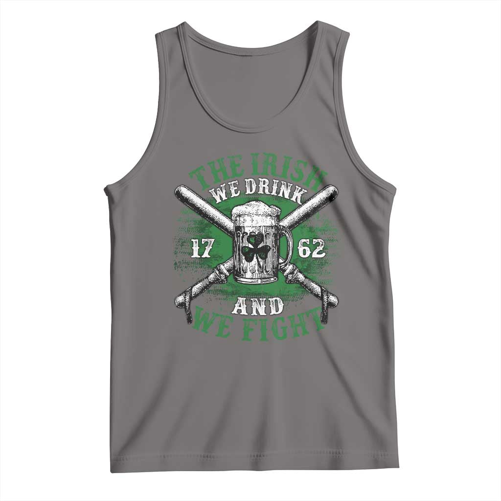 Irish Soldiers 1762 Tank Top The Irish We Drink And We Fight Shamrock Beer Parade TS11 Deep Heather Print Your Wear